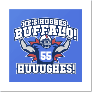 Buffalo Bills Jerry Hughes HUUUGHES! Posters and Art